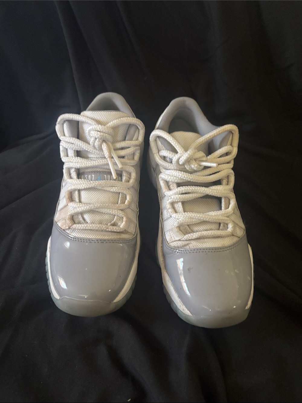 Jordan Kids White and Gray Low-Top Sneakers
